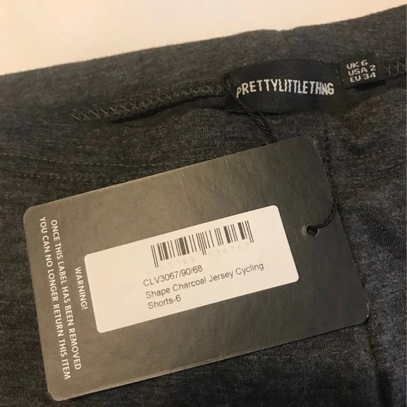 NEW Charcoal Cycling Shorts by PrettyLittleThing - Picture 3 of 8